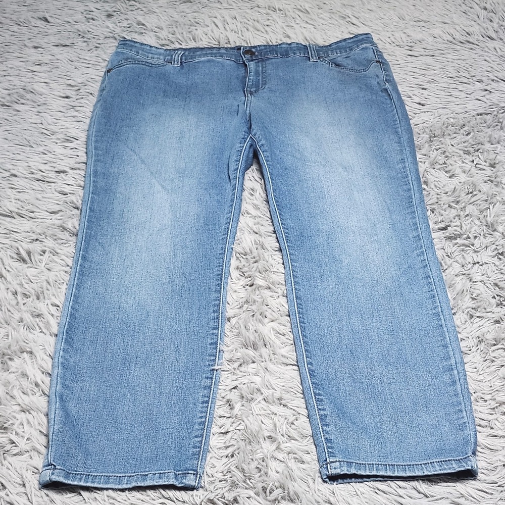 Buffalo David Bitton Aubrey Jeans Womens 14/34 14 34 Denim Stretch Ankle Grazer
